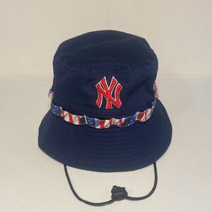 New York Yankees  Adventure Flag Navy Bucket Hat By New Era Size X-Large